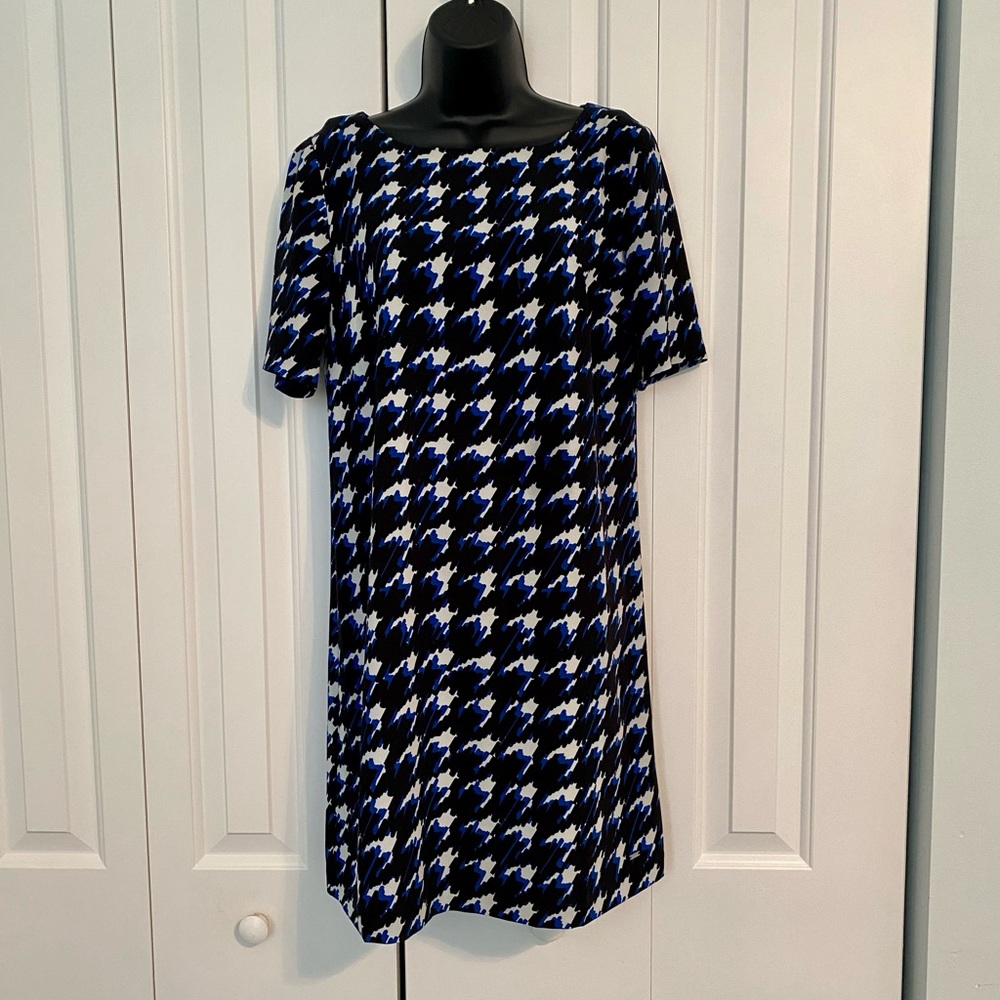 Tommy Hilfiger Houndstooth Pattern Shirt Dress, 6